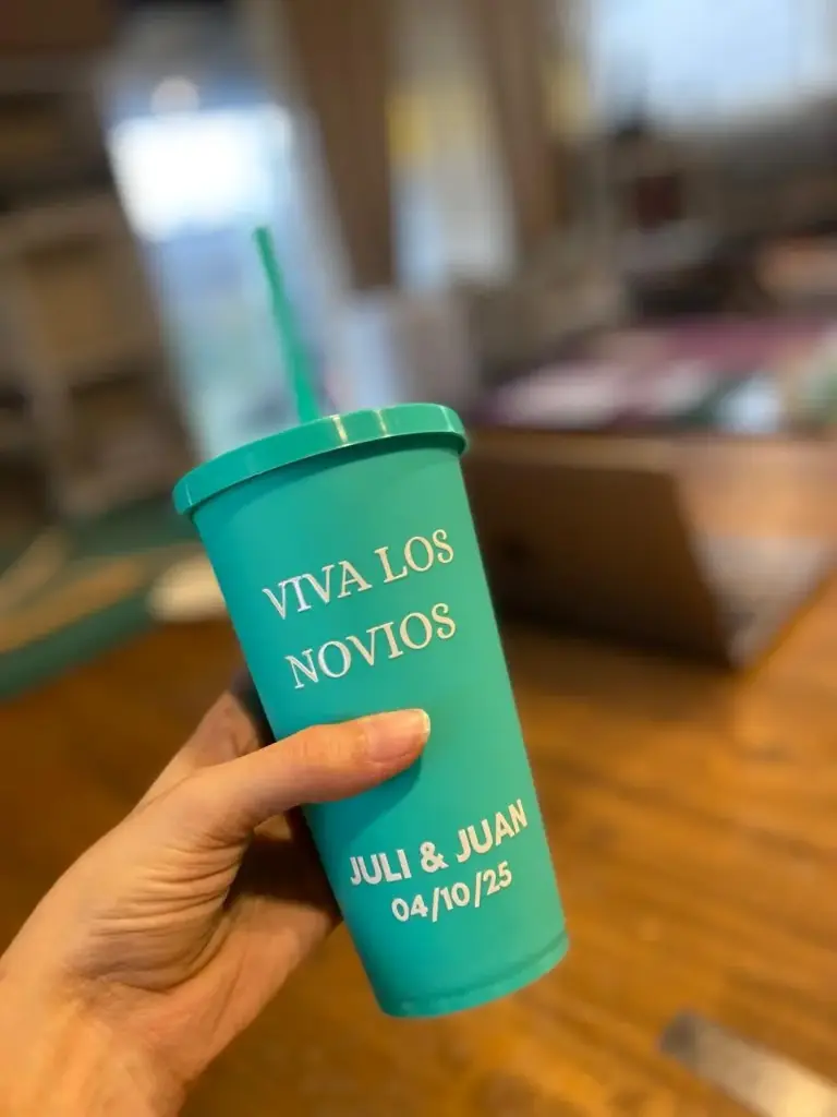 Vasos para souvenirs bodas personalizados