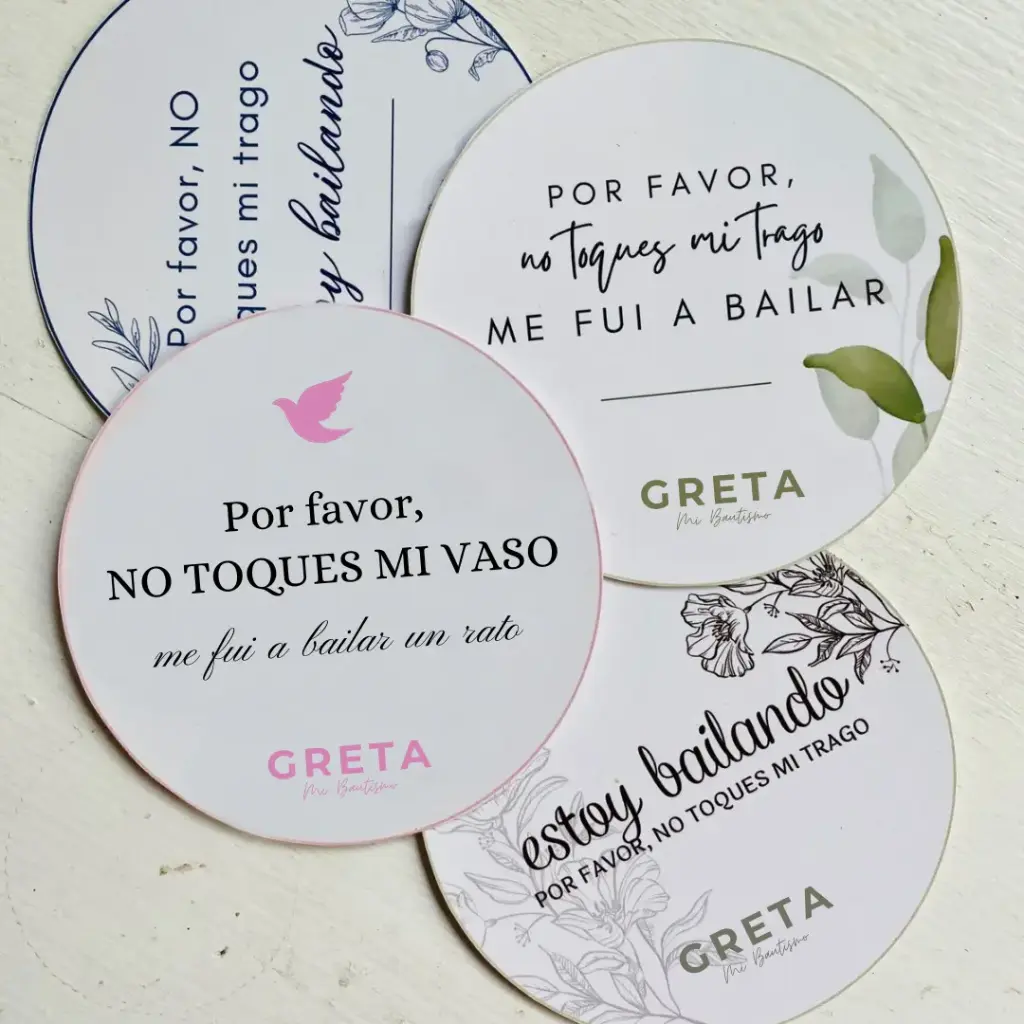 Tag copas para bautismo primer año