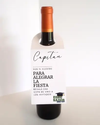 Tag capitan para fiesta de egresados