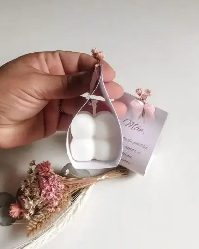 Souvenir vela mini bubble para boda